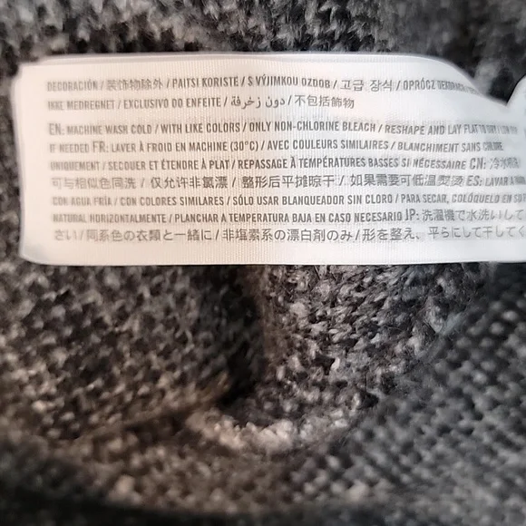 Abercrombie & Fitch Black & Gray Leopard Print Puff Balloon Sleeve Long Cardigan - Picture 5 of 6